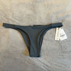NWT Vitamin A Dark Green/Grey Bikini Bottoms